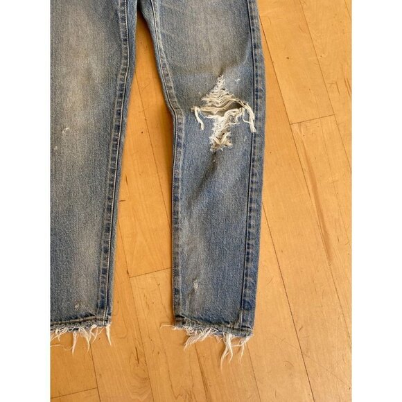 Moussy "Raleigh" distress BNWOT jeans sz 24 womens NEW designer tappered ankle - Picture 3 of 11